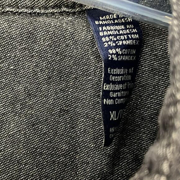 Wrangler Flex for Comfort Button Down Shirt dark Gray XL - Picture 3 of 7